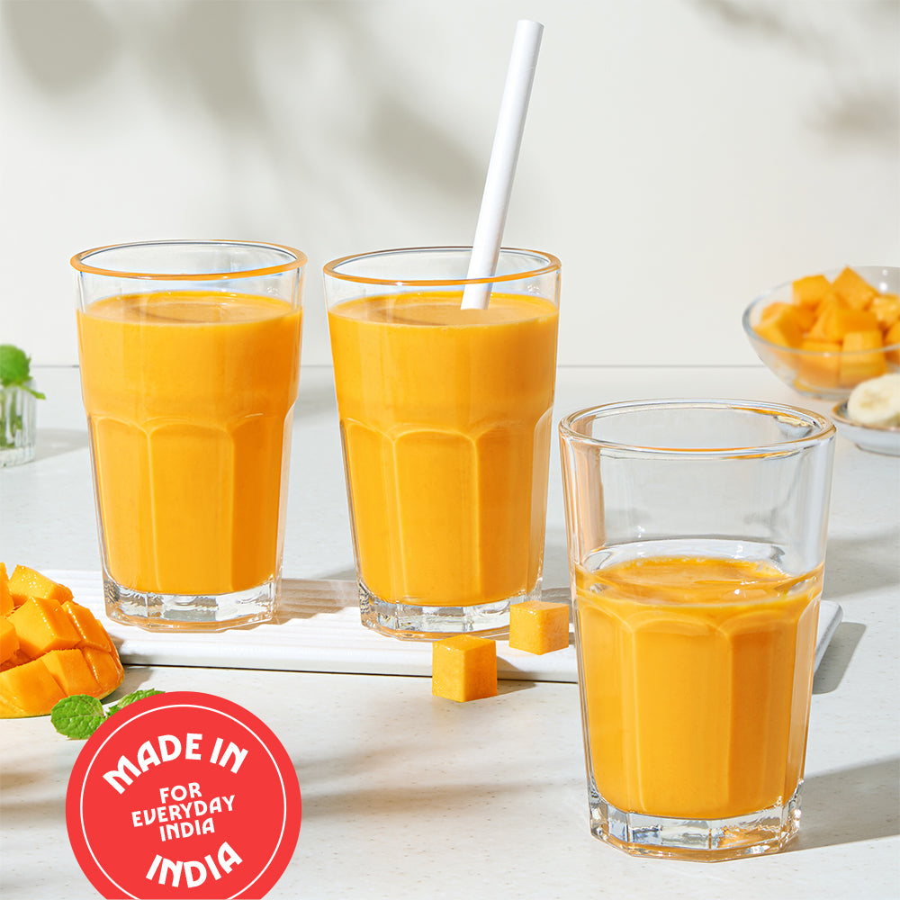 Pure borosilicate Glass Tumbler, Set of 6, 305ml
