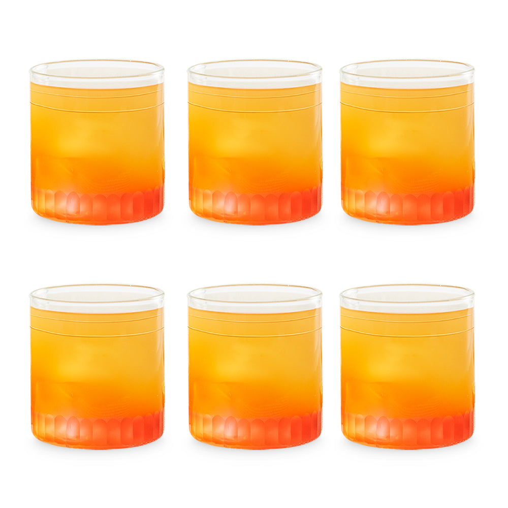 Classic lion pattern glass Set of 6