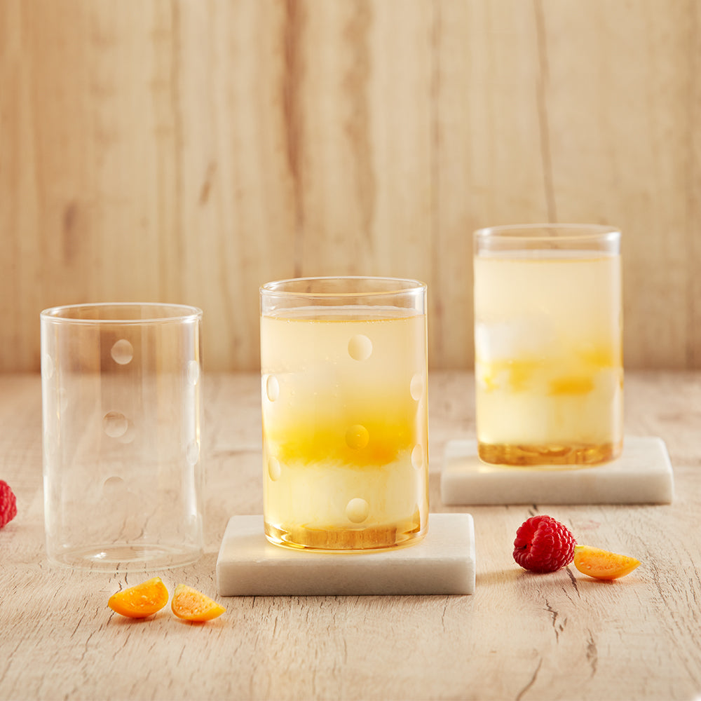 Polka dot glass Set of 6, 350ml
