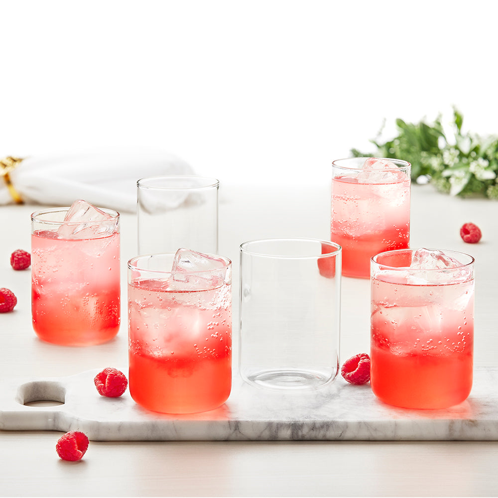 Curved glass Set of 6, 350ml