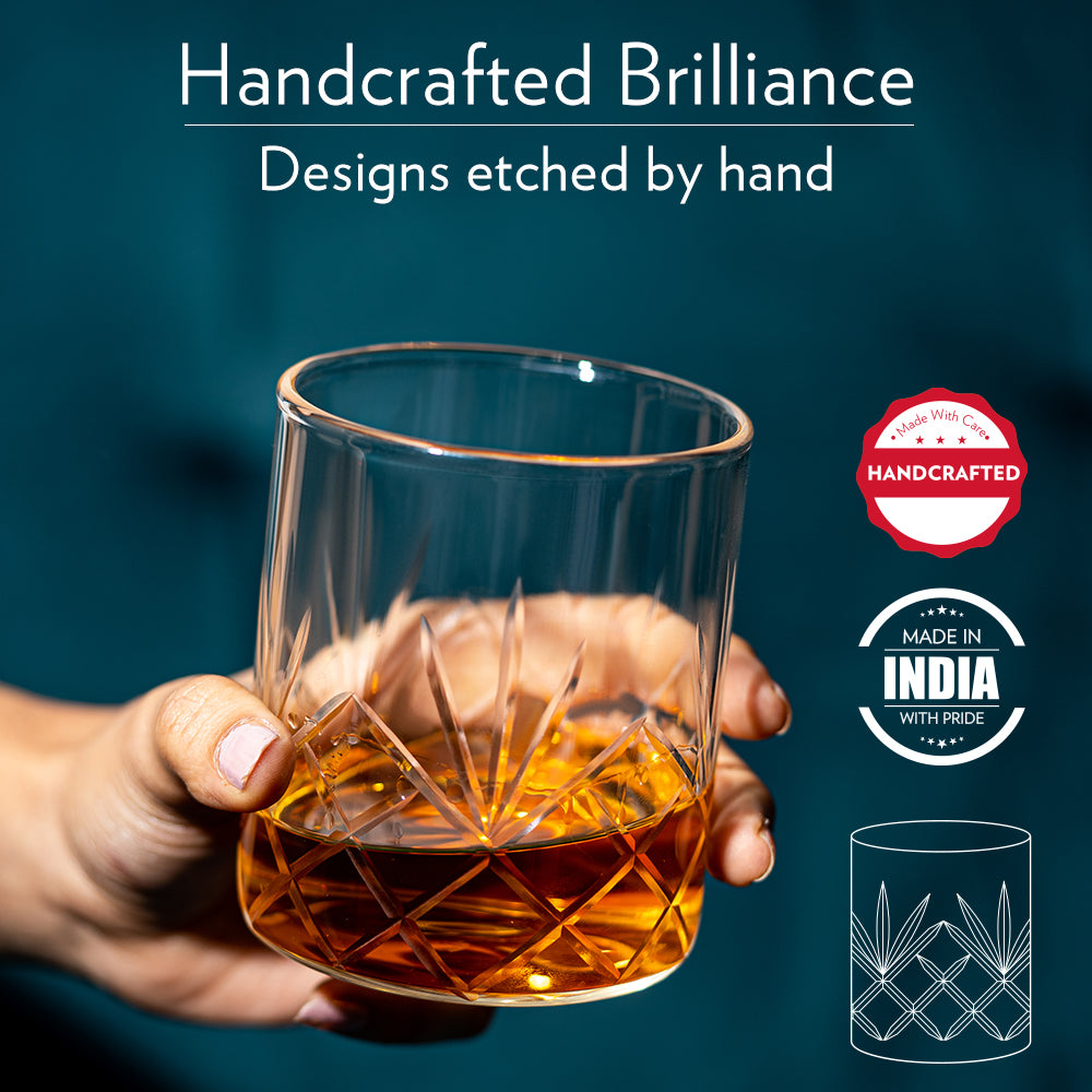 Whiskey Glass Set of 6, 350ml