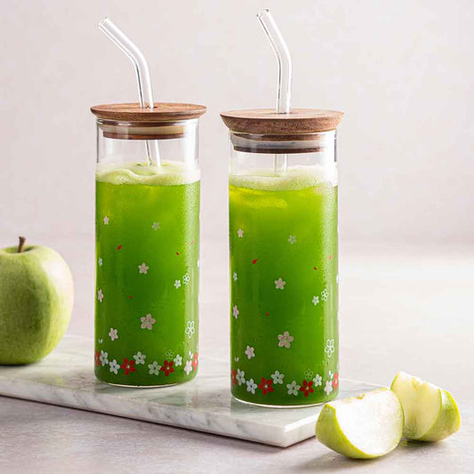 Spring punched glass set of two