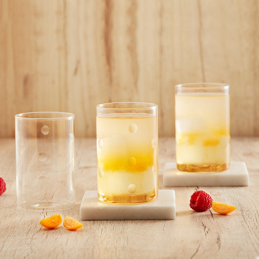 Polka dot glass Set of 6, 350ml